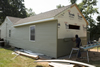 Putting siding on new master bedroom