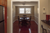 Threshold between kitchen and dining room, new flooring