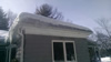 An ice dam can cause considerable roof damage. This needs to be cleared.